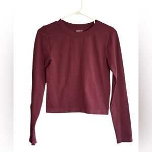Contour by PacSun Burgundy Long Sleeve  Top Size Medium. Size Medium